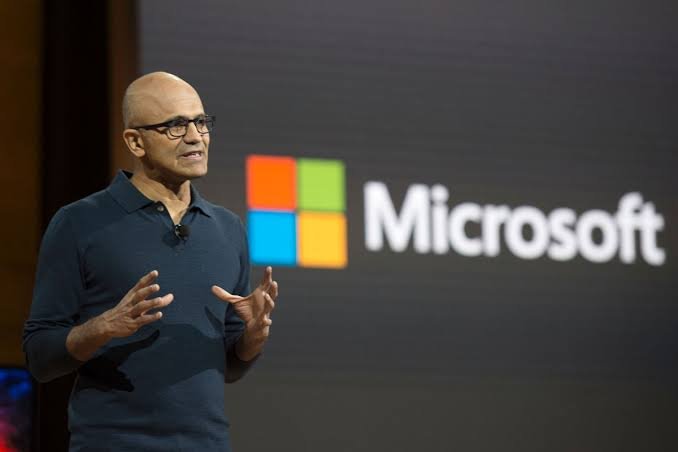Satya Nadella and Michel Vounatsos
